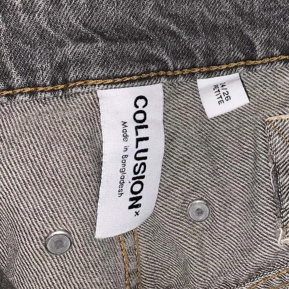 COLLUSION XL balloon X006 barrel jeans washed grey 24 x 26 super baggy wide - Picture 12 of 13